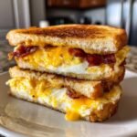 Air Fryer Breakfast Sandwiches (Bacon, Egg, Cheese)