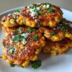 Air Fryer Crispy Mexican Street Corn Fritters