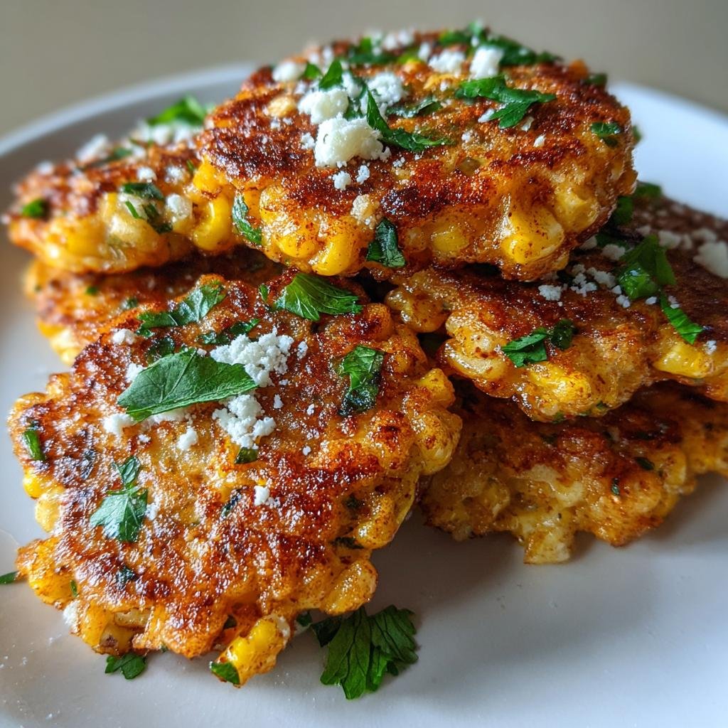 Air Fryer Crispy Mexican Street Corn Fritters