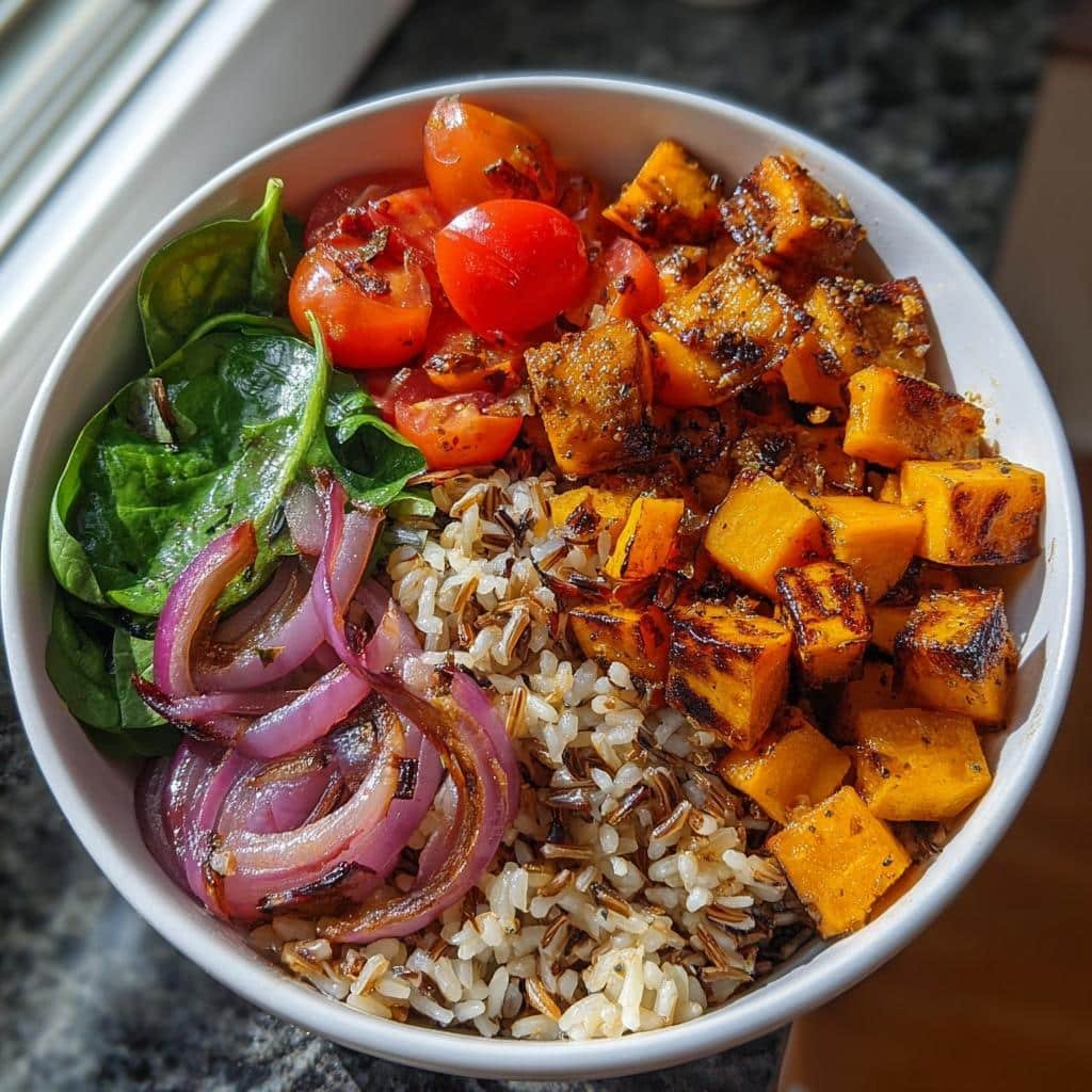 Air Fryer Harvest Bowls with Butternut Squash & Wild Rice - detail 1