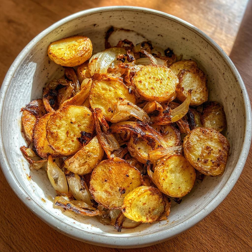 Air Fryer OVEN FRIED POTATOES & ONIONS