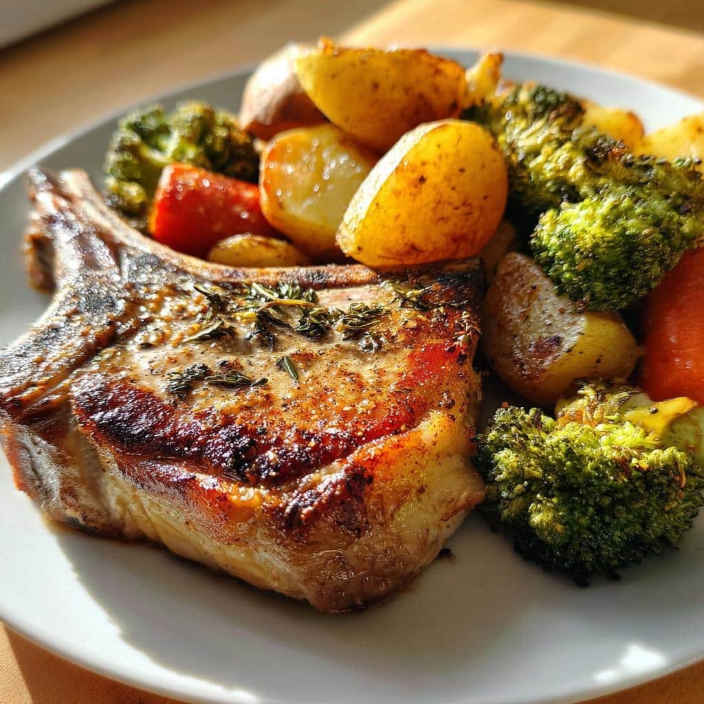 25-Minute Air Fryer Pork Chop & Veggie Casserole Magic 4 Air Fryer Pork Chop and Vegetable Casserole - detail 1