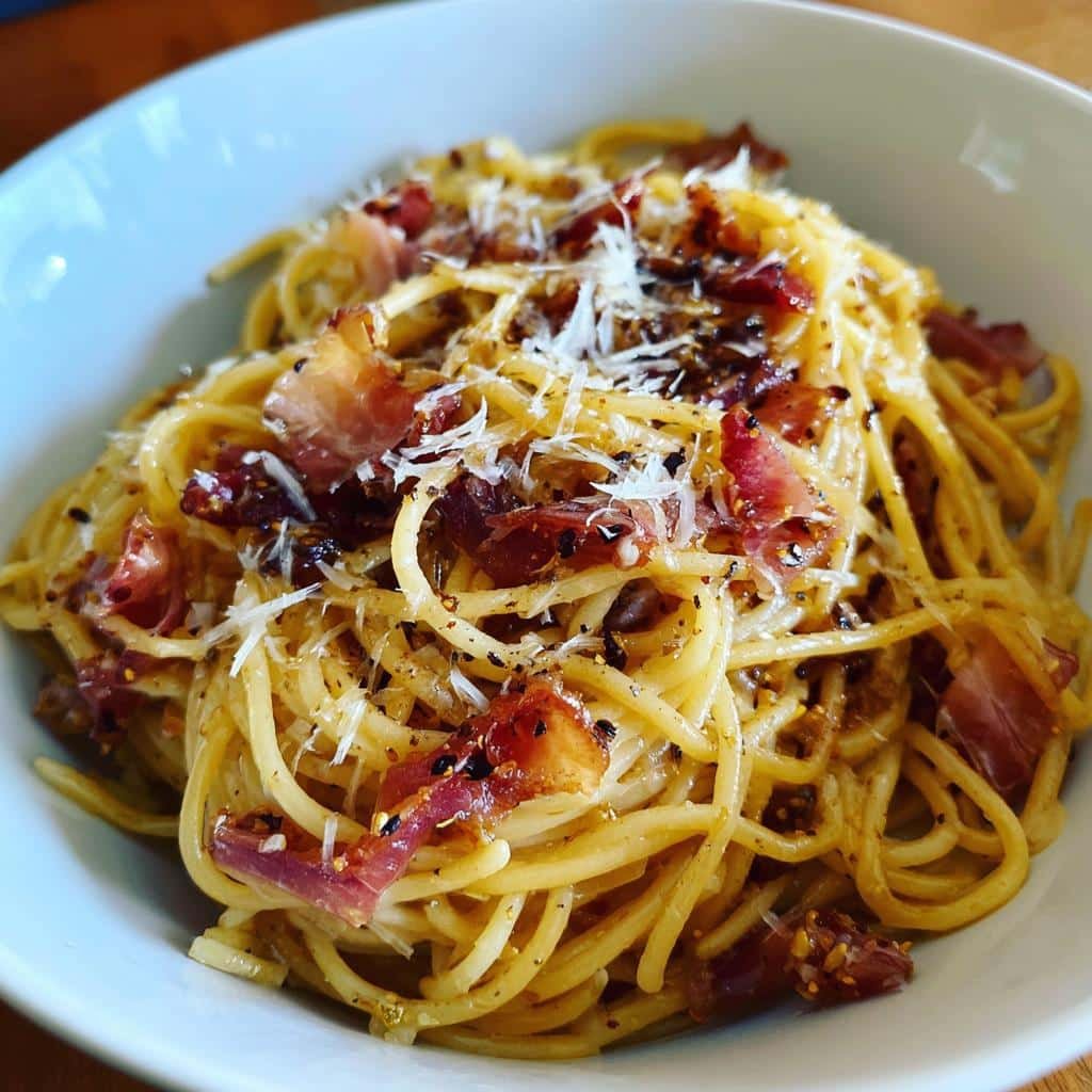 Air Fryer Prosciutto and Fig Pasta - detail 1