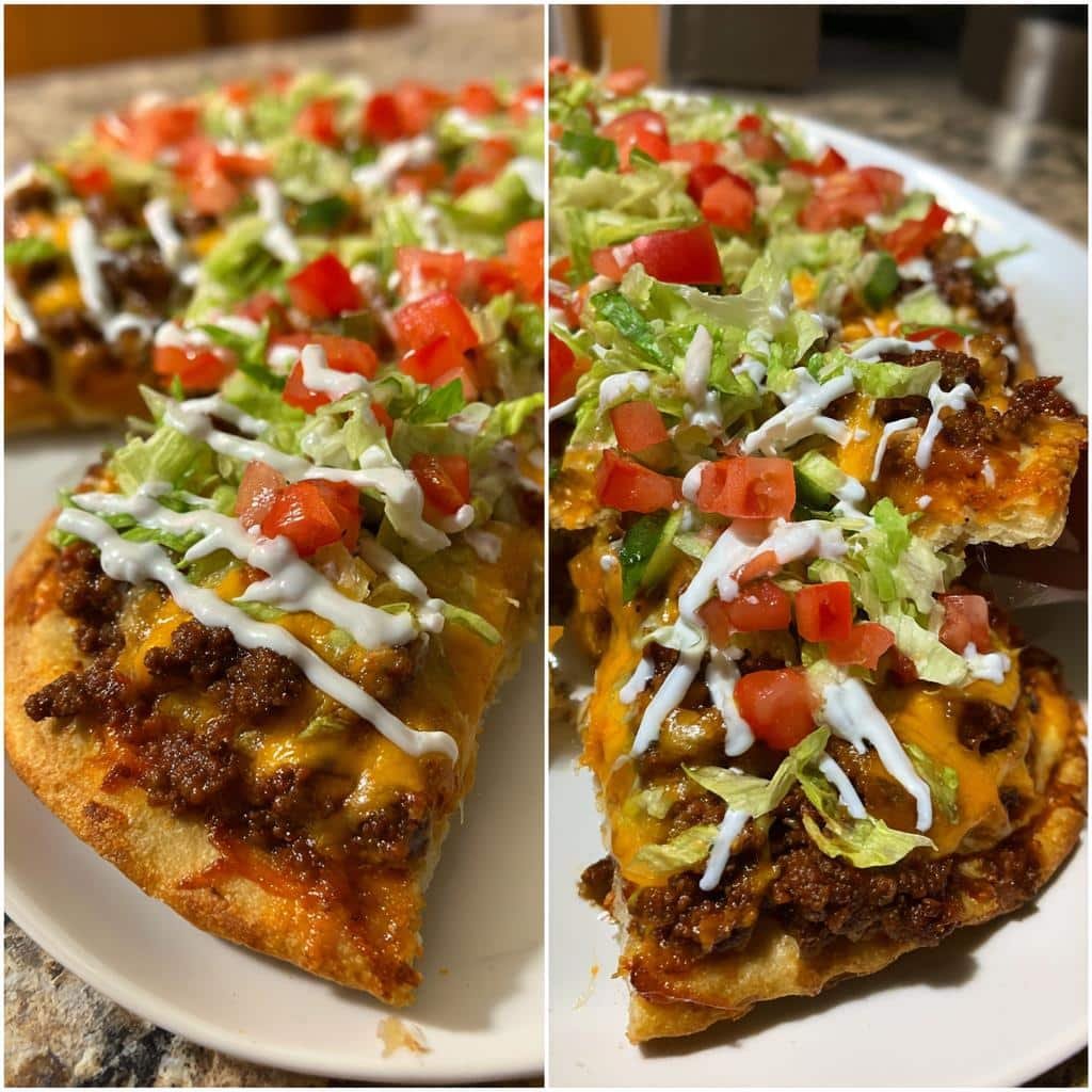 Air Fryer Taco Pizza - detail 1