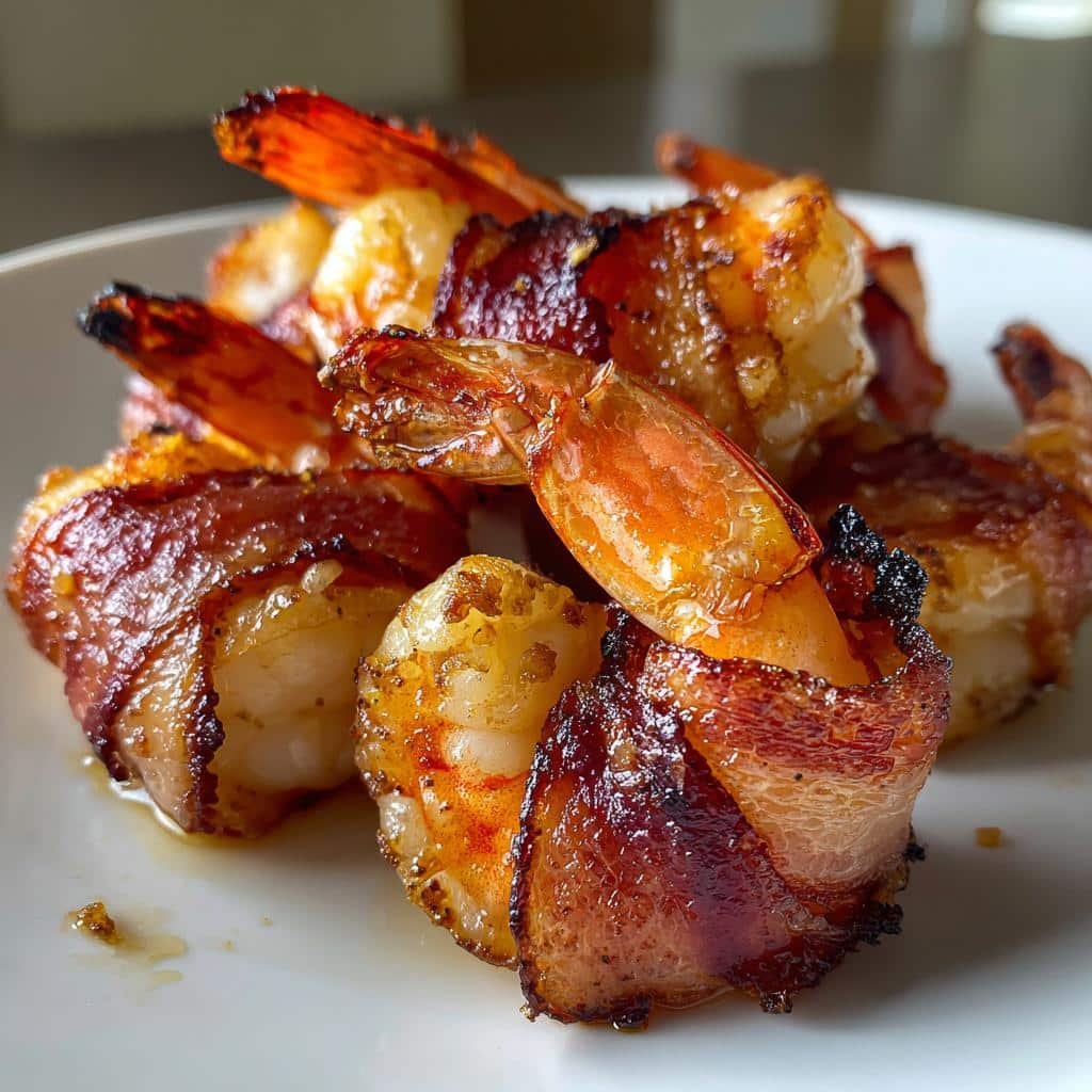 Air fryer  Bacon-Wrapped Shrimp - detail 1