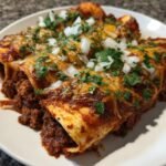 Air fryer Beef Enchiladas