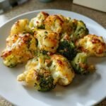 Air fryer Broccoli & Cauliflower Cottage Cheese Bake