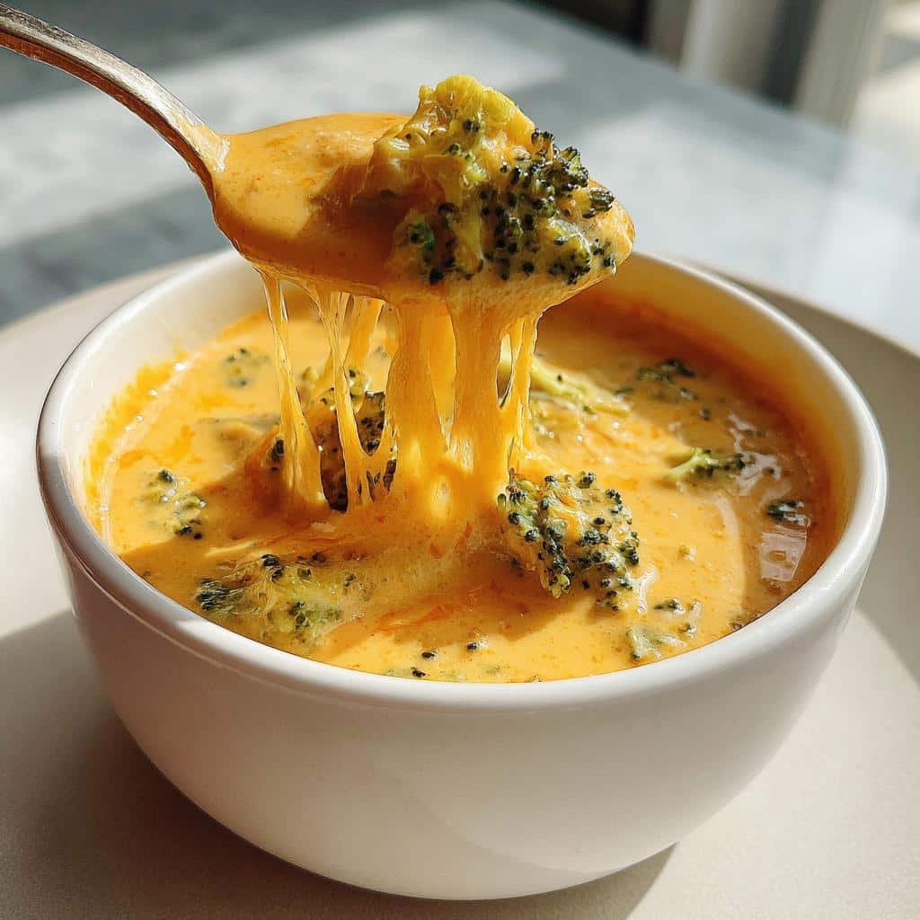 Air fryer Broccoli Cheddar Soup (Air Fryer Roasted)