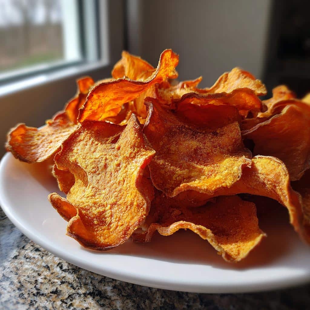 Air fryer Brown Sugar Sweet Potato Chips - detail 1