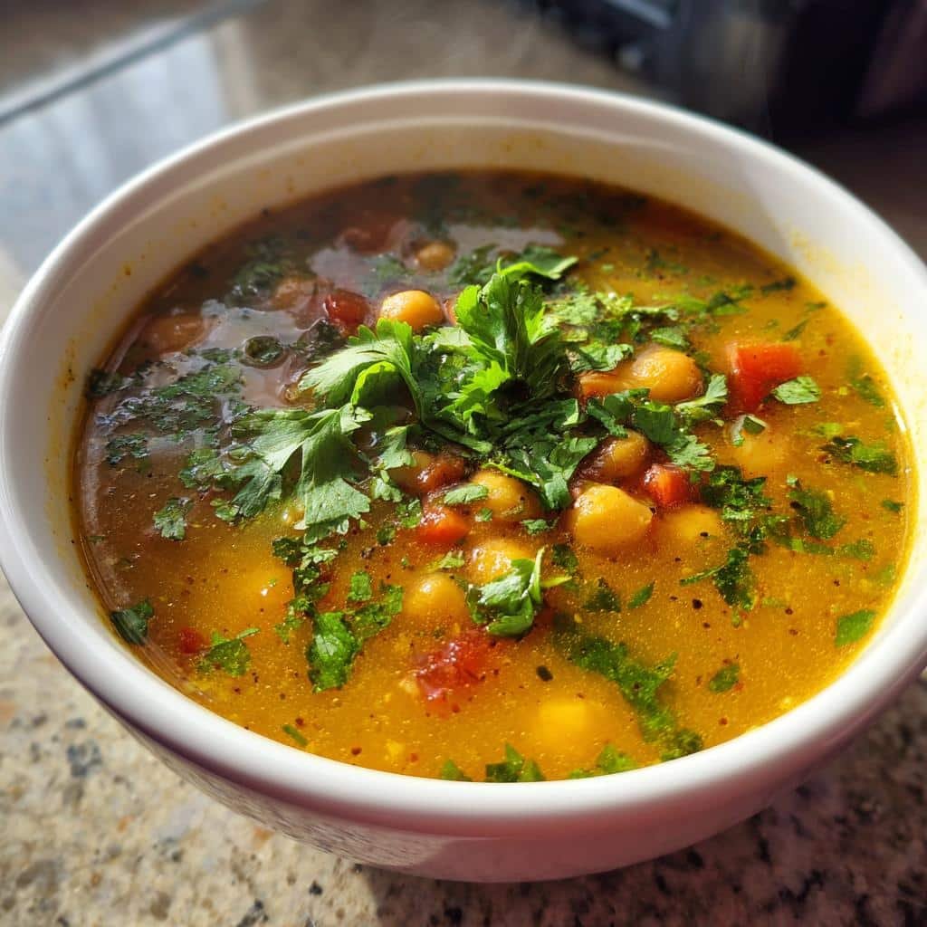Air fryer Budget Chickpea Curry Soup
