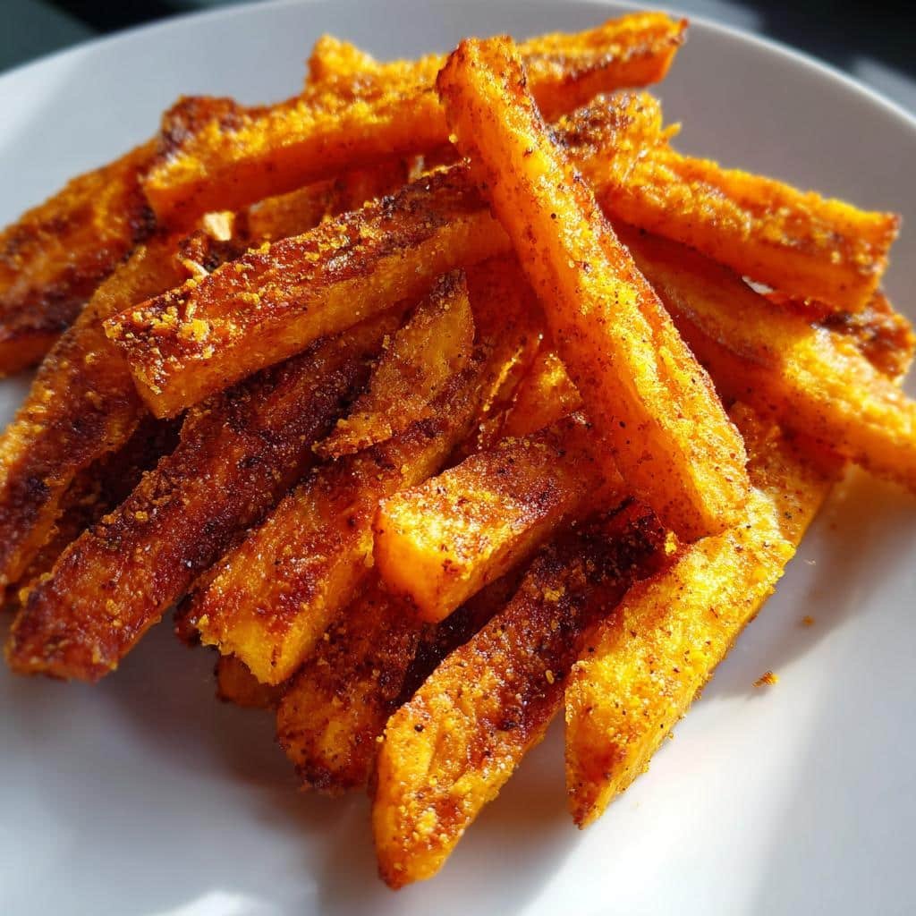 Air fryer Carrot Chips Moroccan Spice
