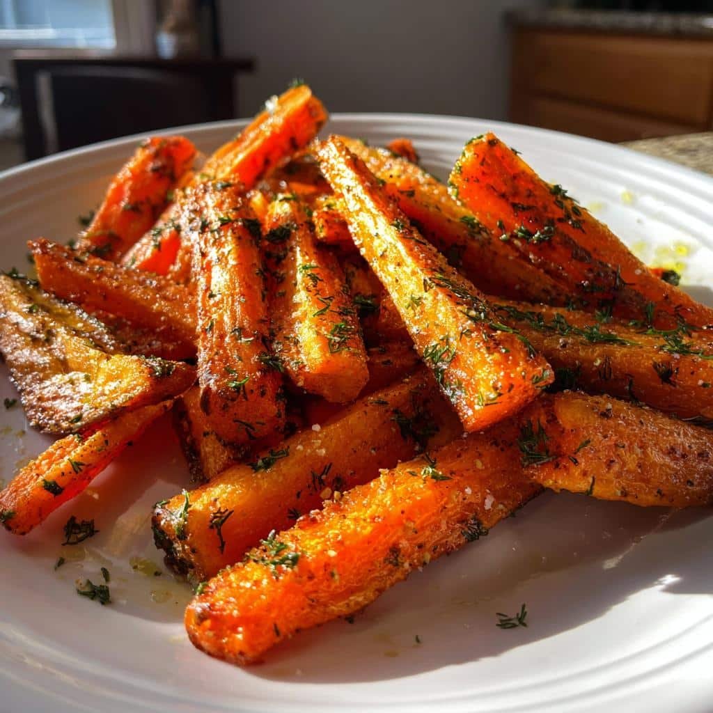 Air fryer Carrot Fries with Dill - detail 1