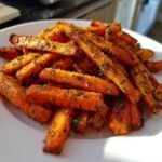 Air fryer Carrot Fries with Dill