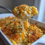 Air fryer Cheesy Cream Cheese Corn Casserole
