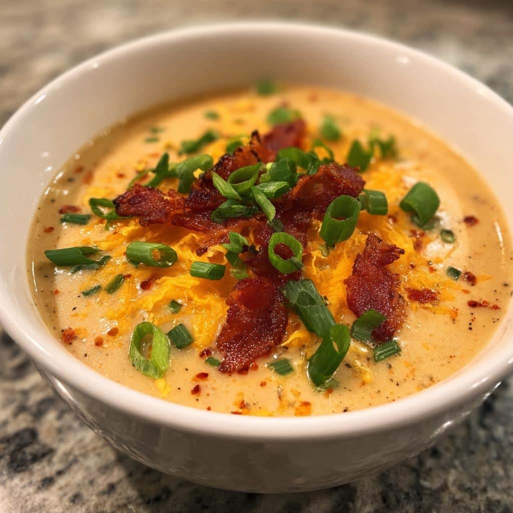 Air fryer Cheesy Crockpot Potato Soup