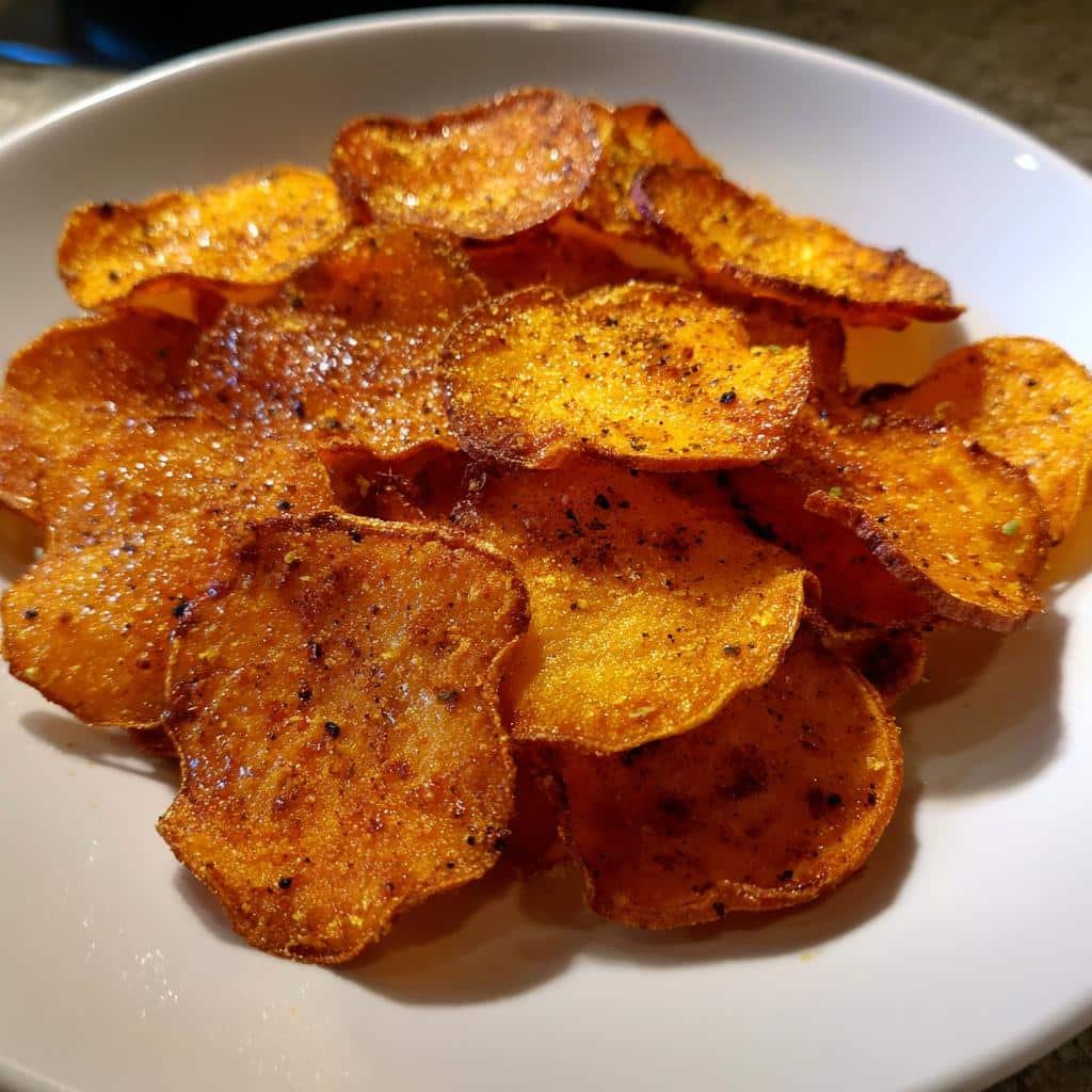 Air fryer Chili Lime Sweet Potato Chips - detail 1