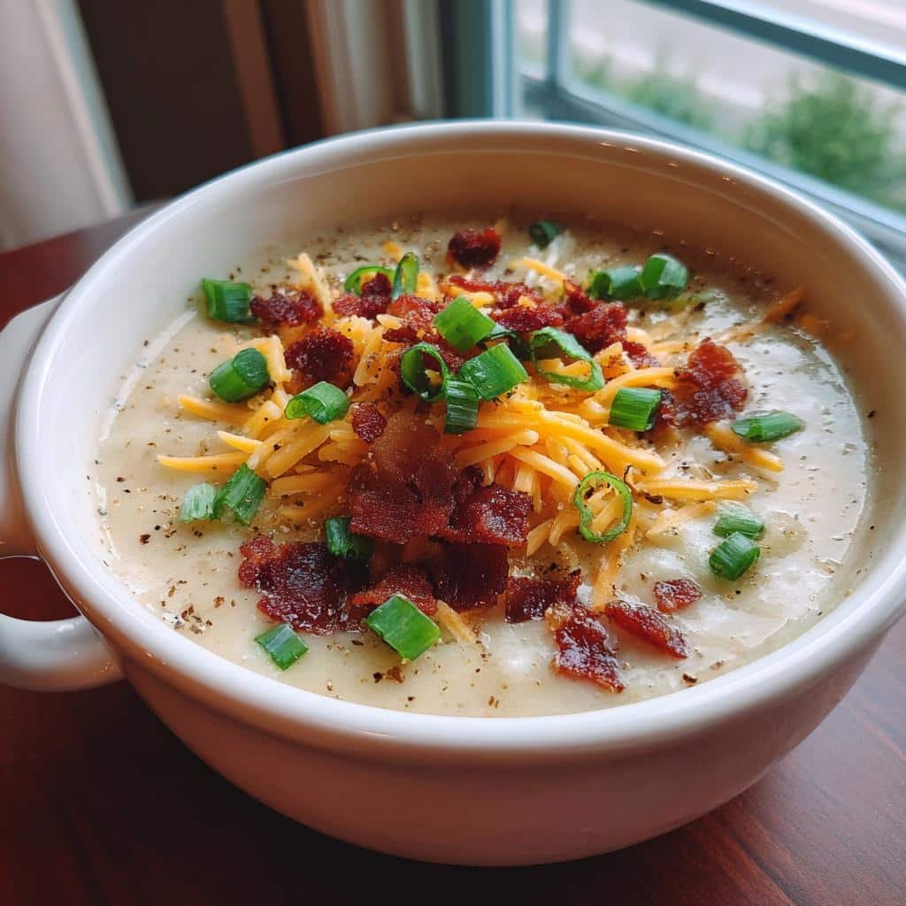 Air fryer Copycat Outback Baked Potato Soup - detail 1
