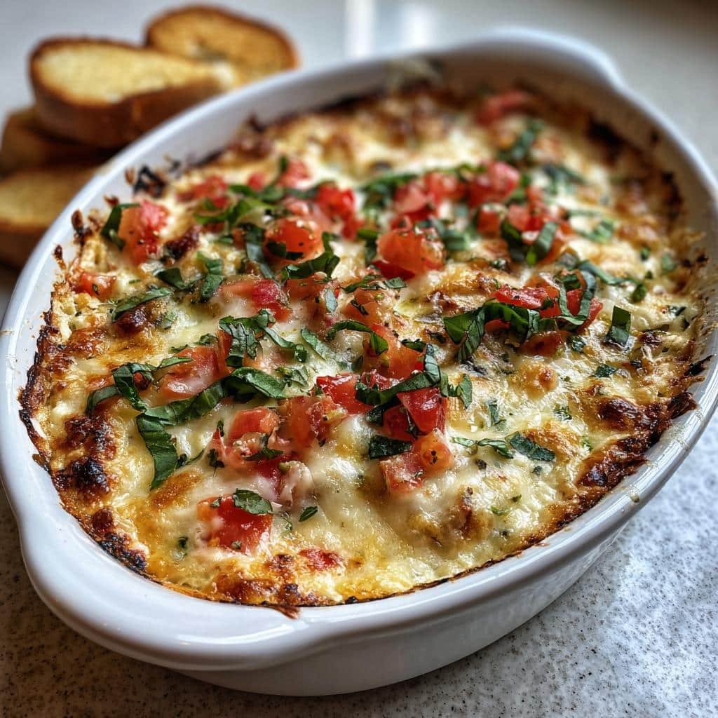 Air fryer Creamy Bruschetta Dip