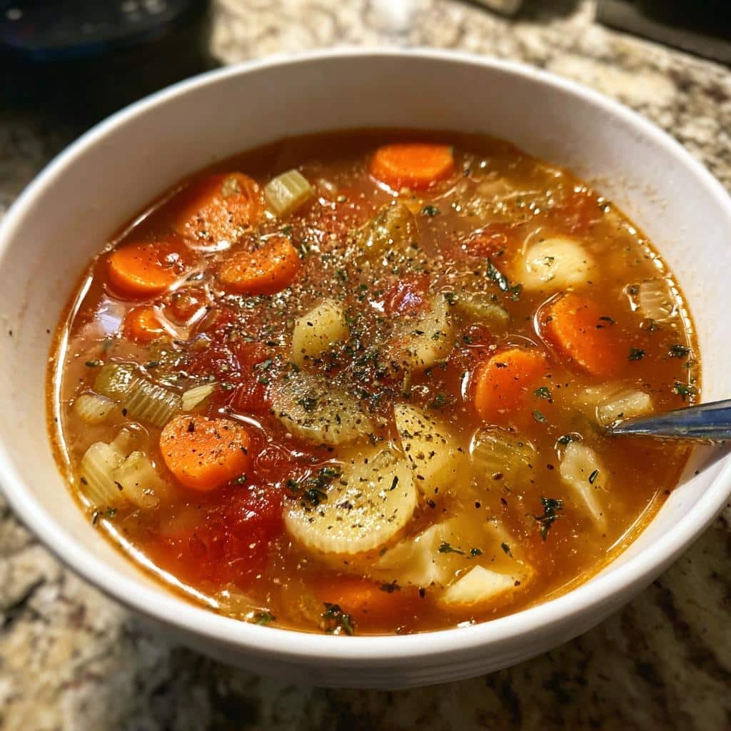 Air fryer Dollar Store Vegetable Soup