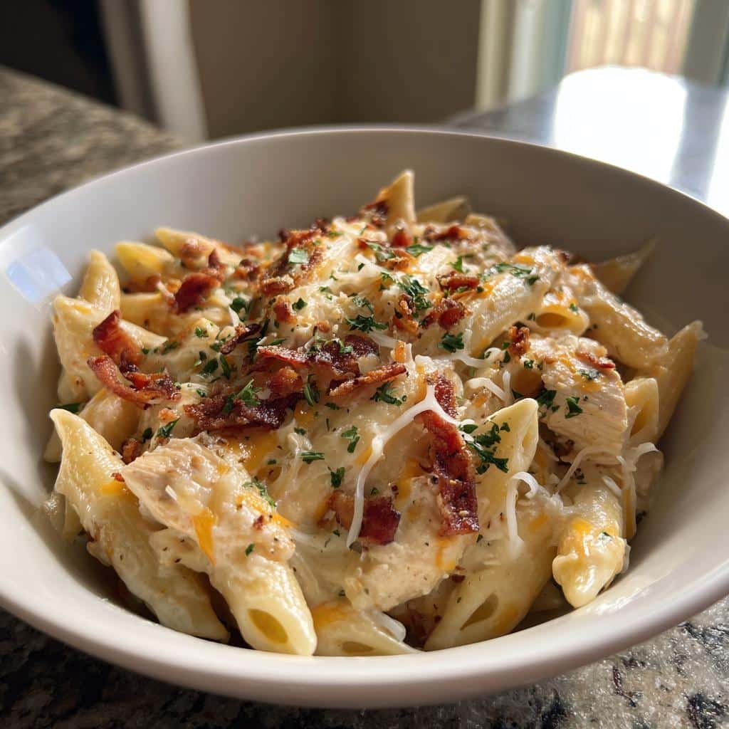 Air fryer Easy Chicken Bacon Ranch Pasta - detail 1