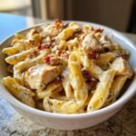 Air fryer Easy Chicken Bacon Ranch Pasta