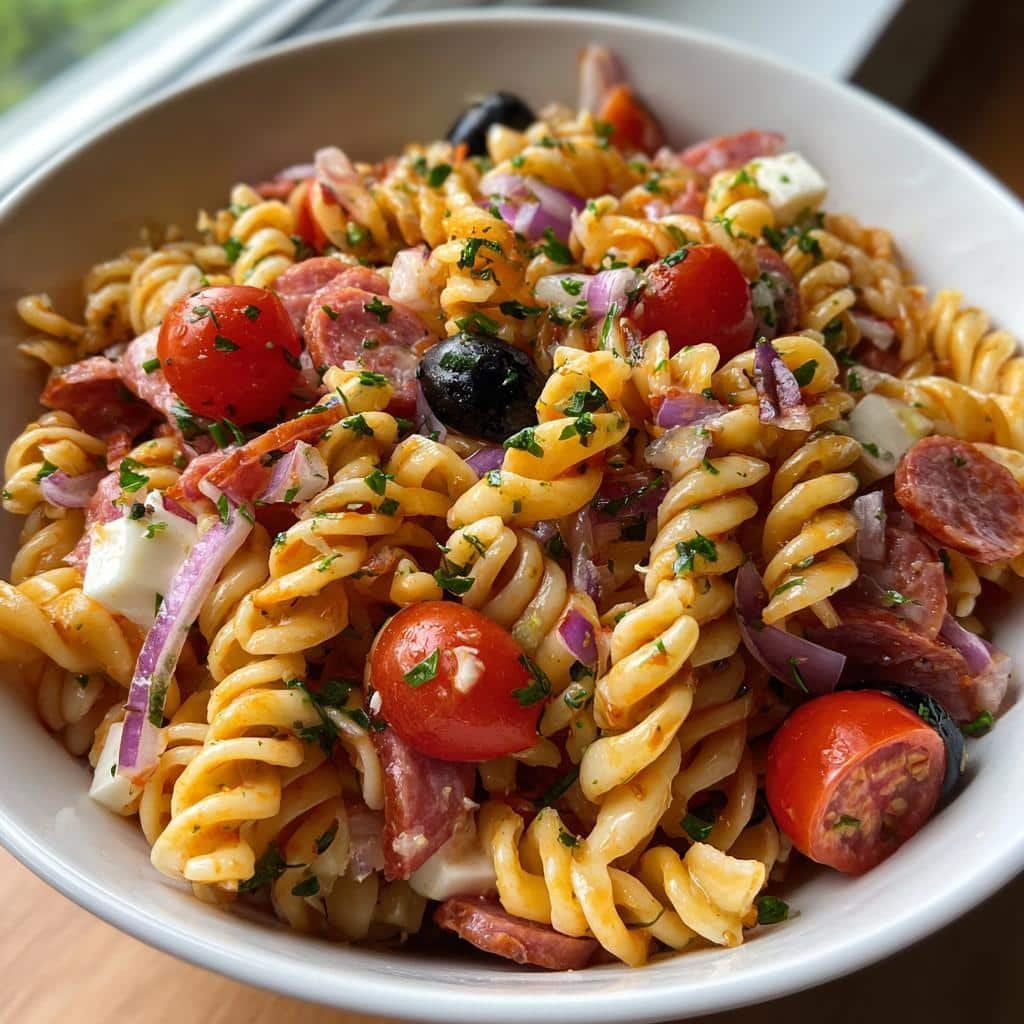 Air fryer Italian combo pasta salad - detail 1