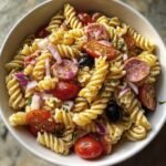Air fryer Italian combo pasta salad