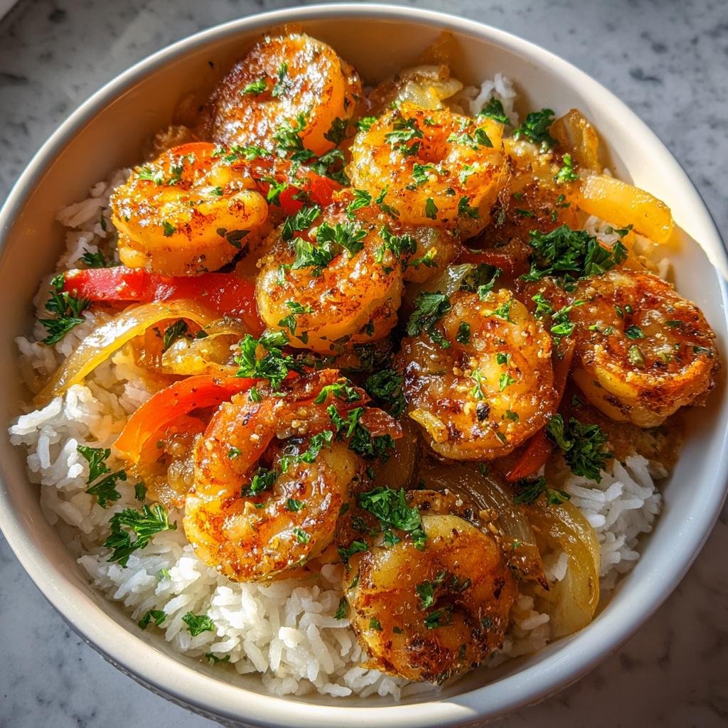 Air fryer Lemon Butter Shrimp Bowl