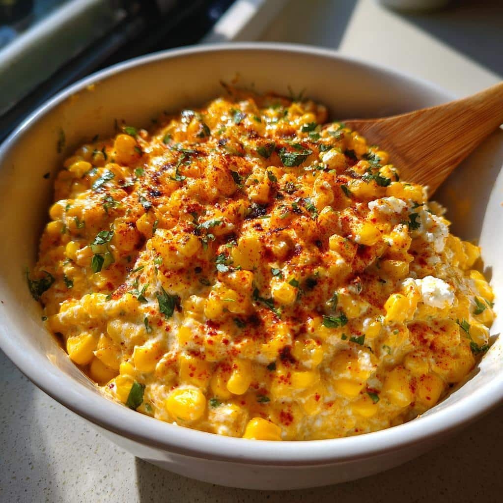 Air fryer Mexican Street Corn Dip