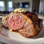 Air fryer Prime Rib with Horseradish Cream Sauce