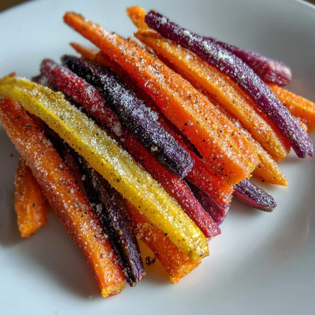 Air fryer Rainbow Carrot Chips - detail 1