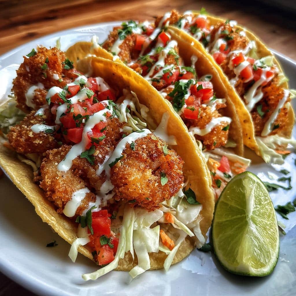 Air fryer Shrimp Tacos