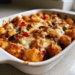 Air fryer Tater Tot Pizza Casserole