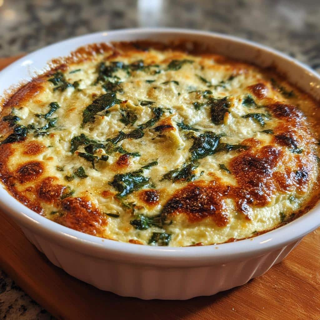 Air fryer Vegan Spinach Artichoke Dip - detail 1