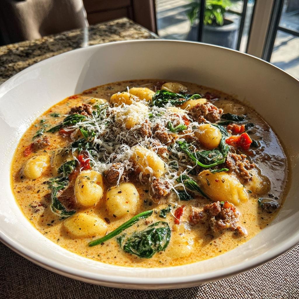 30-Minute Air Fryer Tuscan Sausage Gnocchi Soup Magic 4 Air fryer tuscan sausage gnnochii soup - detail 1