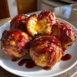 15-Minute Christmas Air Fryer Cheddar-Stuffed BBQ Bacon Bombs - Irresistible! 3 Christmas Air Fryer Cheddar Stuffed BBQ Bacon Bombs