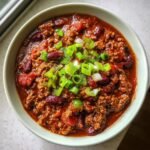 Christmas Air Fryer Homemade Beef and Bean Chili
