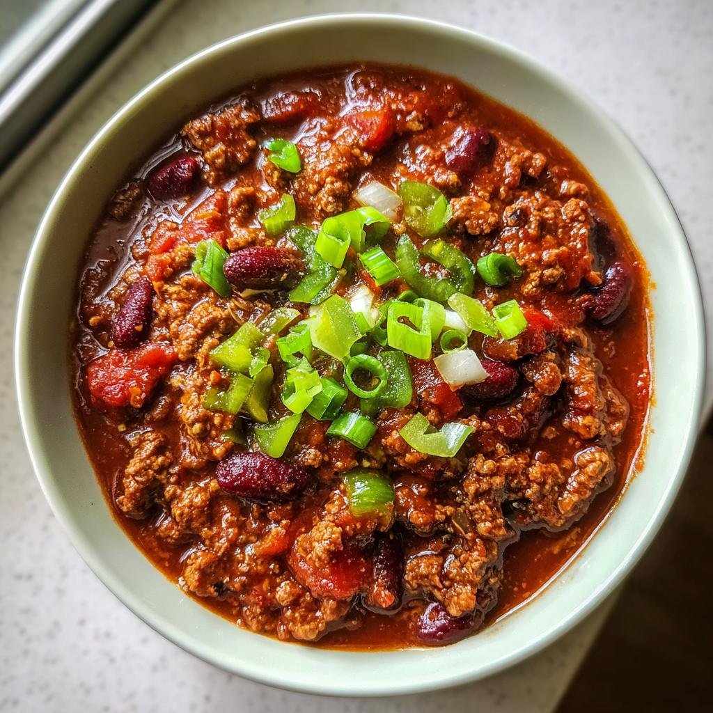 Christmas Air Fryer Homemade Beef and Bean Chili