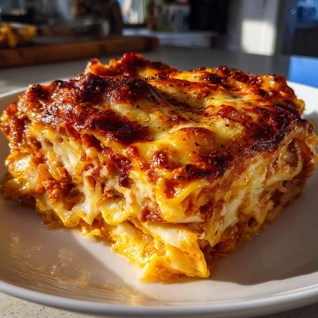 30-Minute Christmas Air Fryer Lasagna with Caramelized Onions 4 Christmas Air Fryer Lasagna with Caramelized Onions - detail 1