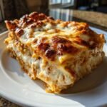 Christmas Air Fryer Lasagna with Caramelized Onions