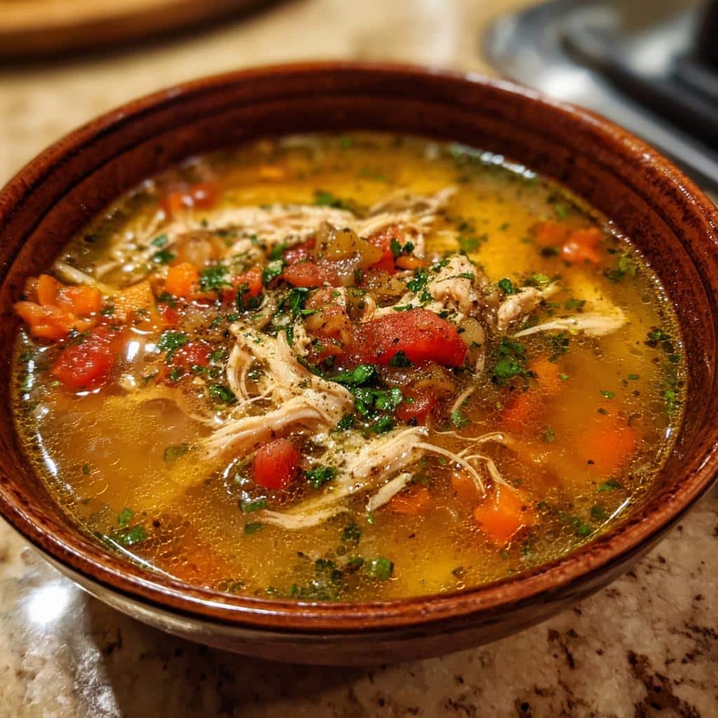 5-Ingredient Christmas Air Fryer Chicken Soup in 20 Minutes 4 Christmas Air fryer 5-Ingredient Chicken Soup (Pantry Staples) - detail 1
