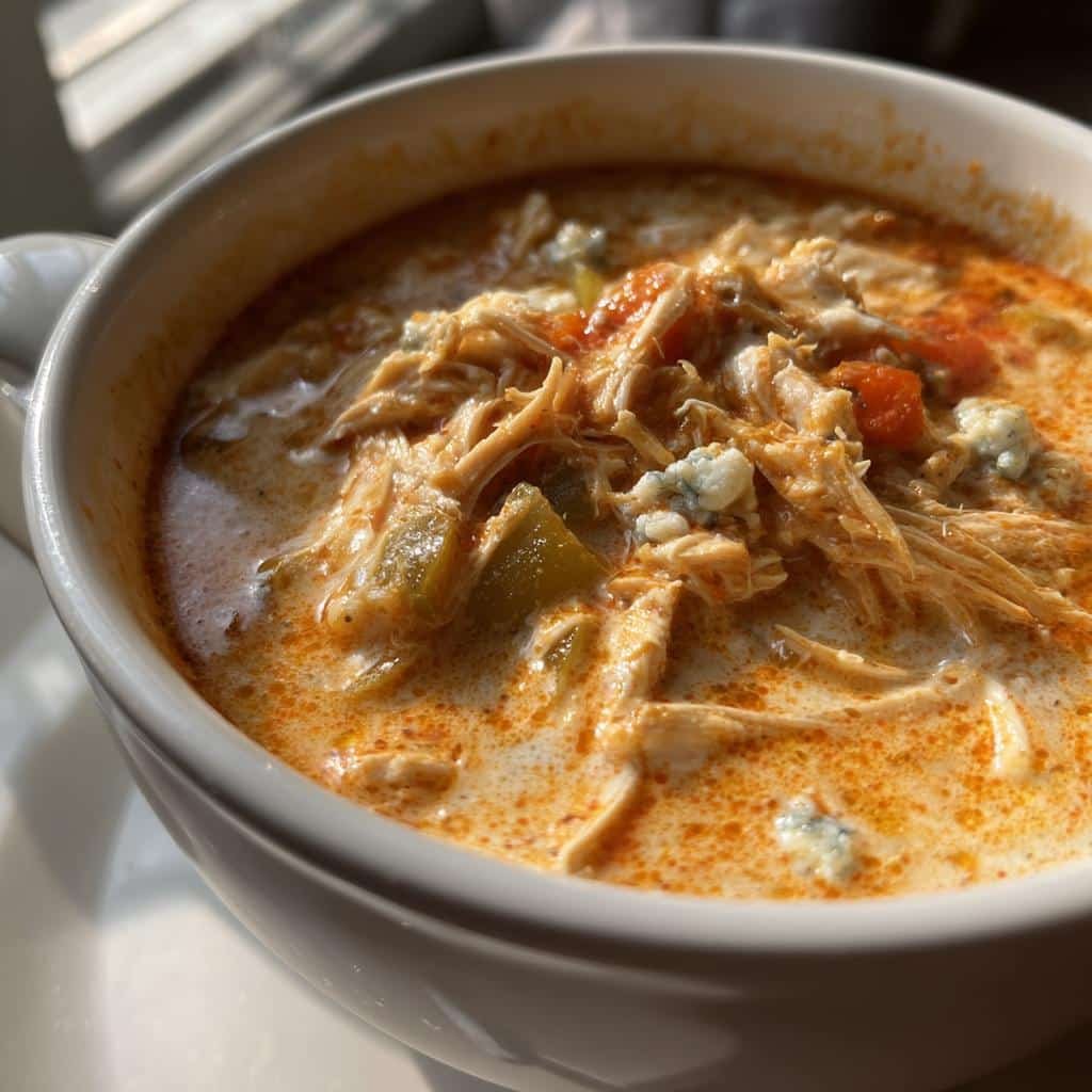 Spicy Christmas Air Fryer Buffalo Chicken Soup in 15 Minutes 4 Christmas Air fryer Buffalo Chicken Soup (Spicy Creamy) - detail 1