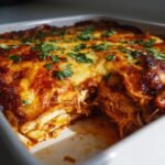 Christmas Air fryer Chicken Enchilada Casserole