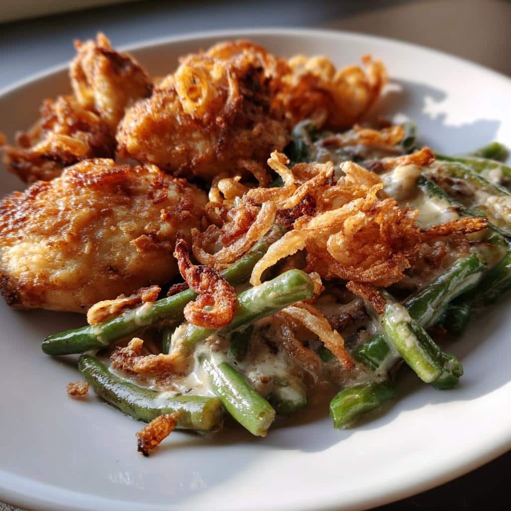 Christmas Air fryer Chicken Recipe for a Flavorful 30-Minute Feast 4 Christmas Air fryer Chicken and Green Bean Casserole - detail 1