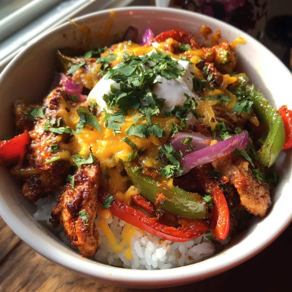 30-Min Christmas Air fryer Chipotle Fajita Bowls - Tasty Holiday Magic 4 Christmas Air fryer Chipotle Chicken Fajita Bowls - detail 1