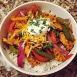 Christmas Air fryer Chipotle Chicken Fajita Bowls