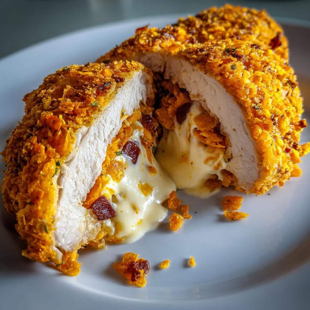 Christmas Air fryer Cream Cheese and Bacon Stuffed Doritos Chicken - detail 1