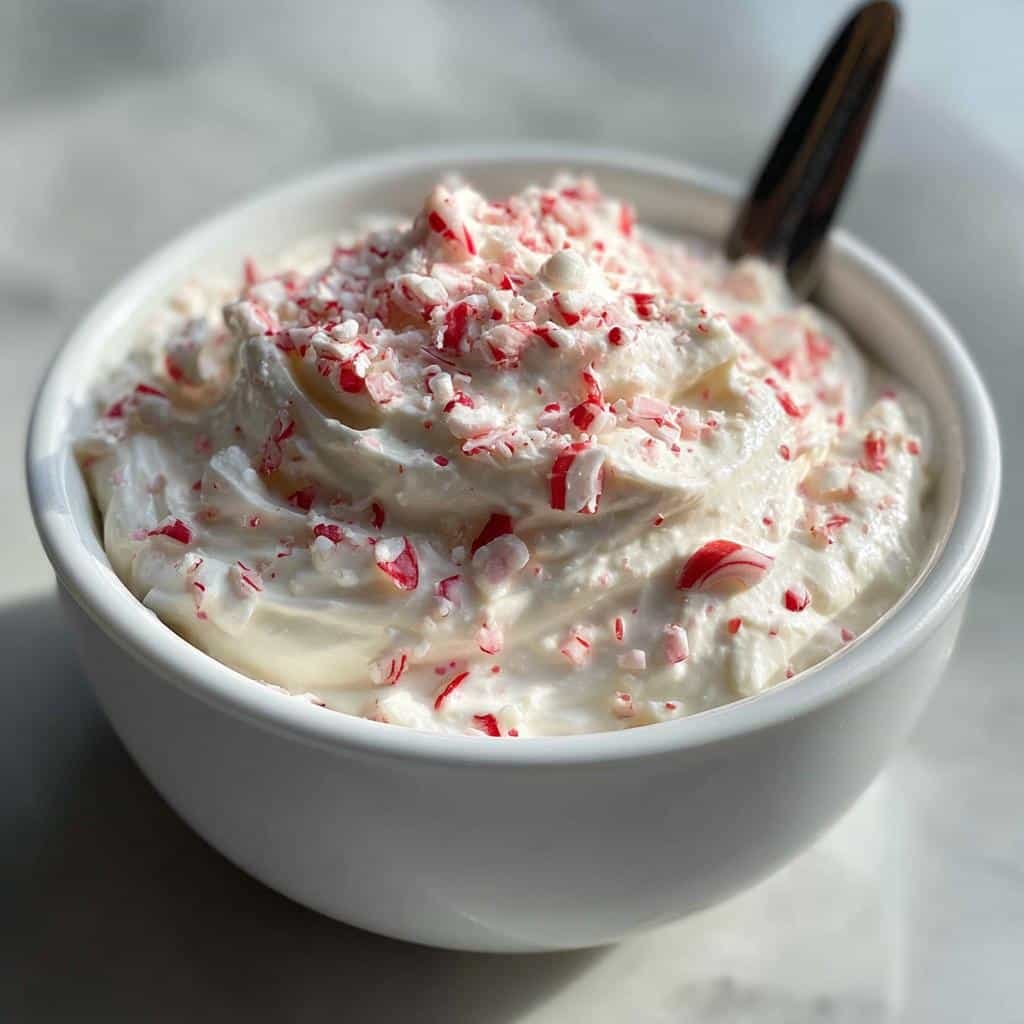 Christmas Air fryer Festive Candy Cane Peppermint Dip (No-Bake) - detail 1