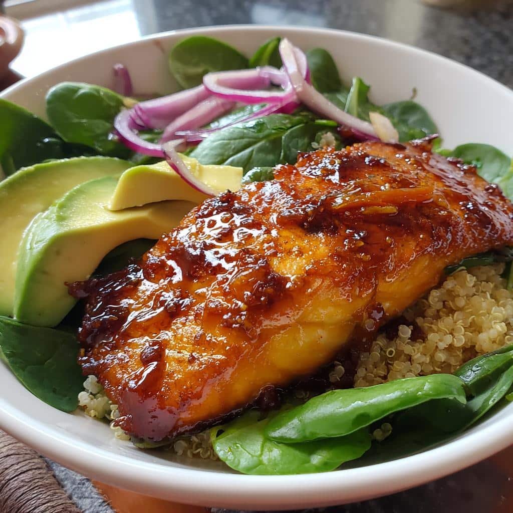 Christmas Air fryer Orange Ginger Fish Bowl