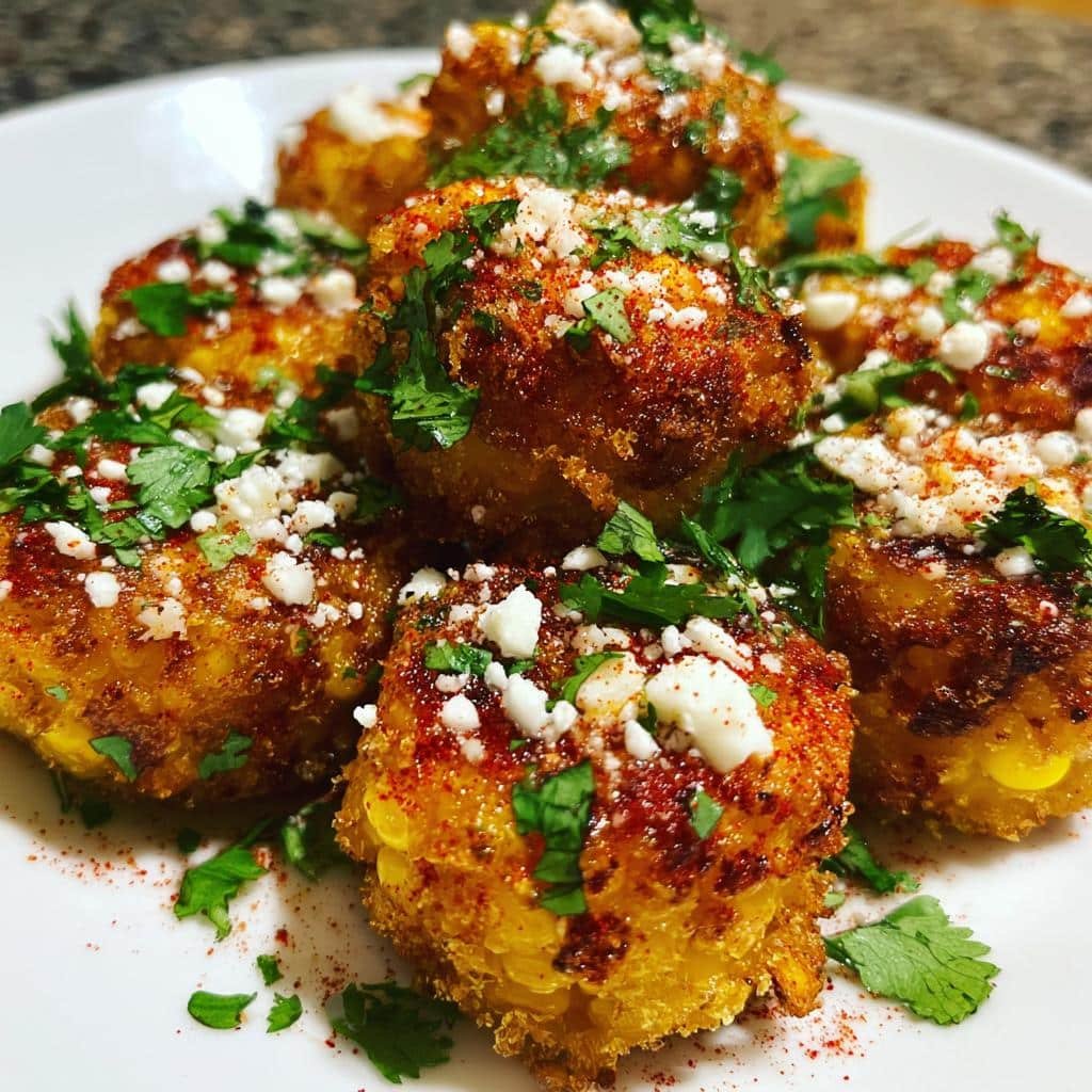 Christmas Air fryer Spicy Mexican Corn Bites